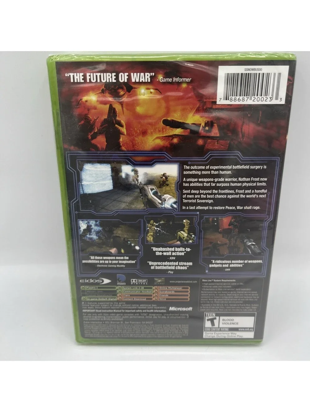 Project: Snowblind - Microsoft Original Xbox (Brand New Sealed)